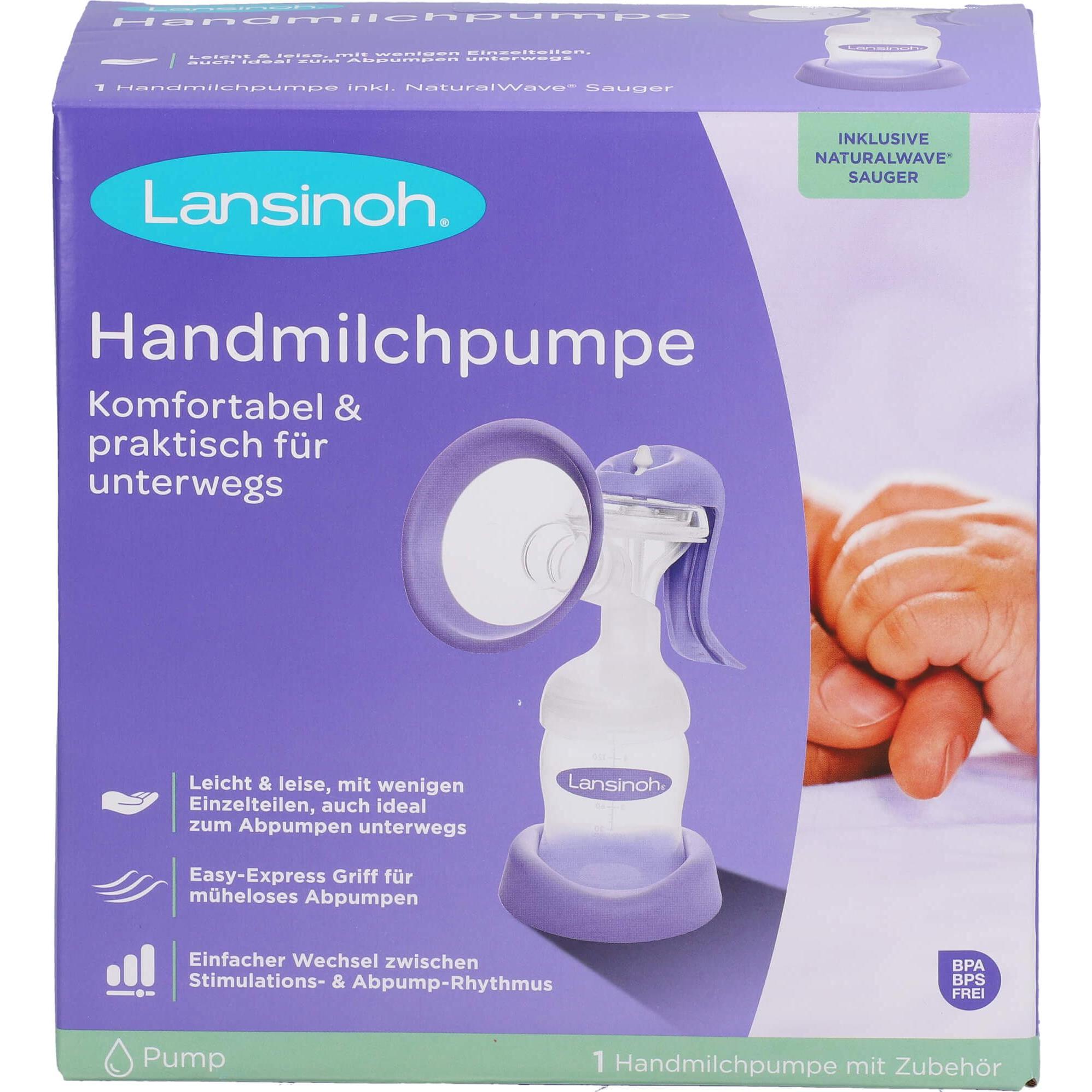 Lansinoh, Milchpumpe, Handmilchpumpe (Weithals), 1 St