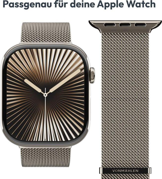 Actual product image Vonmählen Milanese Loop 2 - 44|45|46|49mm - One Size (44 mm, Stainless steel)