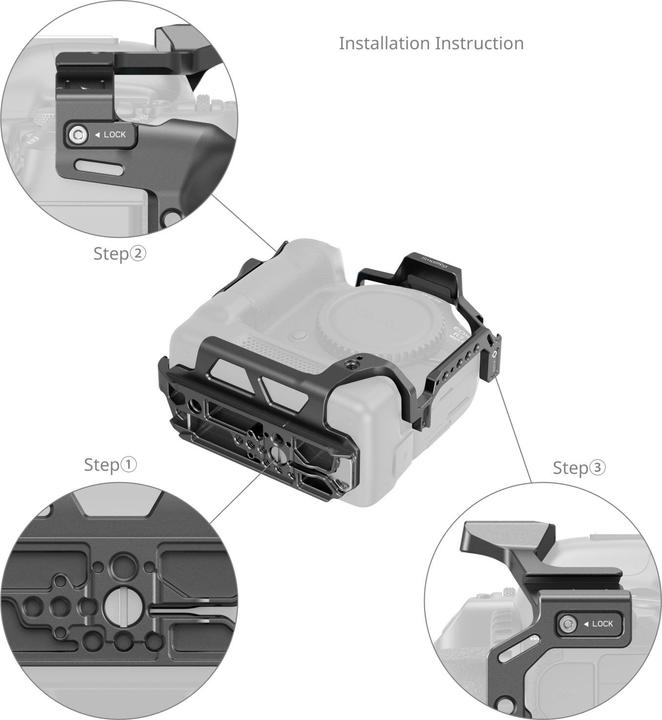 Image du produit SmallRig Cage for Canon EOS R5 Mark II with Cooling Fan CF-R20EP 5092 (Cage)