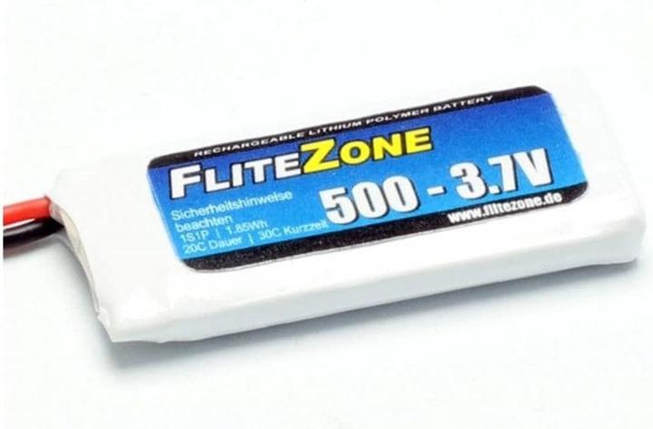Produktbild FliteZone RC-Akku LiPo 500 mAh 3.7 V 20C (3.70 V, 500 mAh)