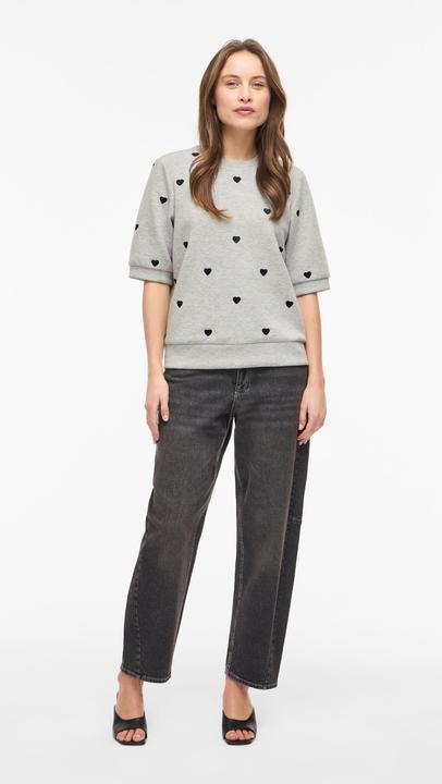 Produktbild Vila VISIF Kurzes Rundhals Sweatshirt mit kurzen Ärmeln (M)
