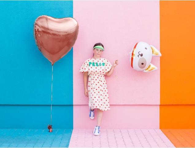 Produktbild Partydeco Foil balloon Heart, 72x73cm, rose gold (1 pkt / 1 pc.) (1 x)