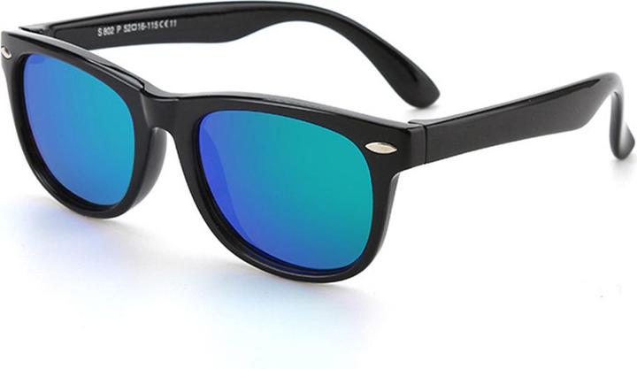 Immagine prodotto Techsuit - Sunglasses Polarised (D802) - for Kids Between 3-6 Years, UV Protection - Black / Green