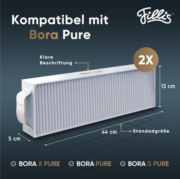 Image du produit Aktivkohlefilter für Bora Pure Puru & X Pure Puxu, 2 Stück