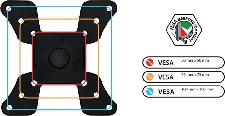 Image du produit Techly Support de bureau pour LCD TV LED 13 30 bras court inclinable pince (Tables, 30", 15 kg)