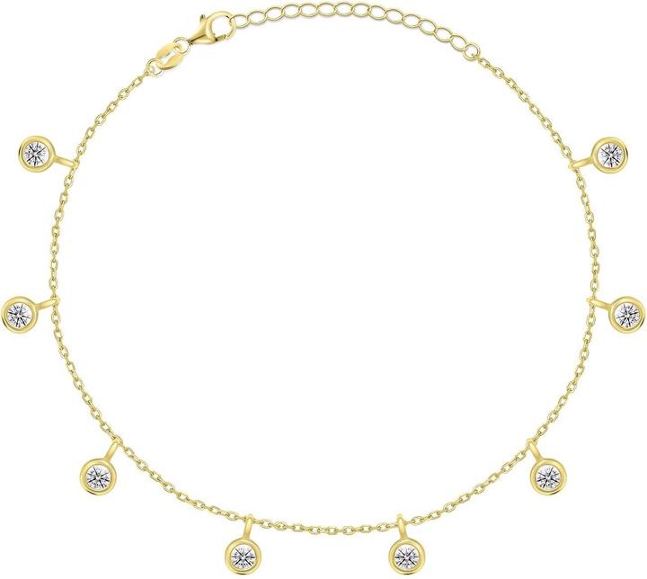 Produktbild Brilio Silver - Elegant gold-plated bracelet with zircons BRC70Y