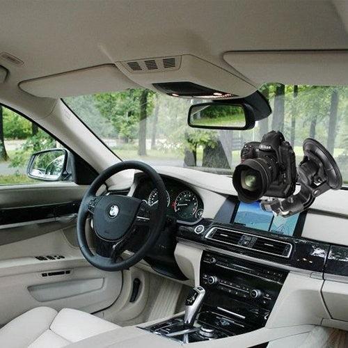 Produktbild Hermex Motorrad AUTO Fahrzeug Holder Halterung GO PRO GOPRO HERO 5 / 4 / 3+ / 3 / 2 / 1 kompatibel (Metalllegierung, Acrylglas)