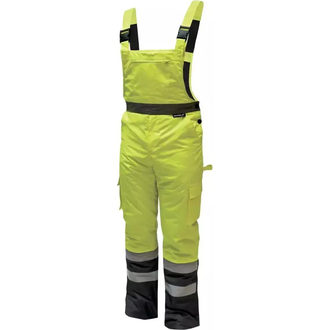Dedra, Arbeitsjacke, isolierte reflektierende Latzhose Grösse XL, gelb (BH80SO1-XL) (XL)