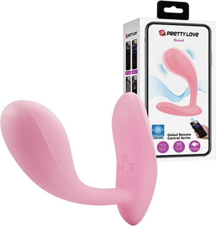 Actual product image Baile Pretty Love - Baird G-Spot 12 Vibration Settings Rechargeable Pink App