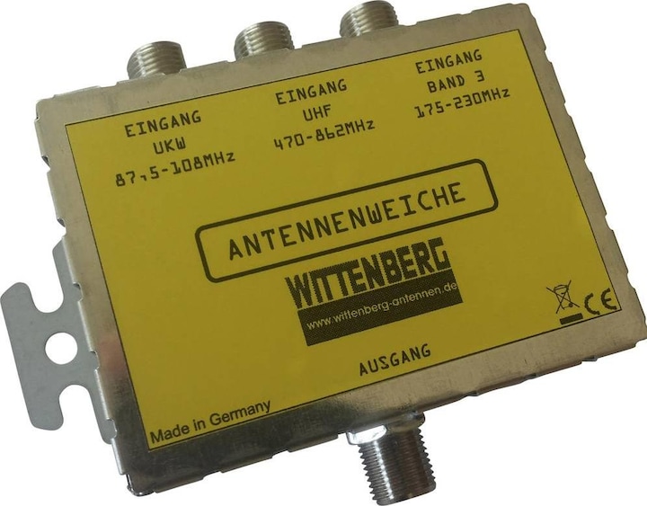 Actual product image Wittenberg Antennen WIT K-103108 - Antenna Switch FM, DAB+, UHF (DVB-S / -S2, DAB/ DAB+)