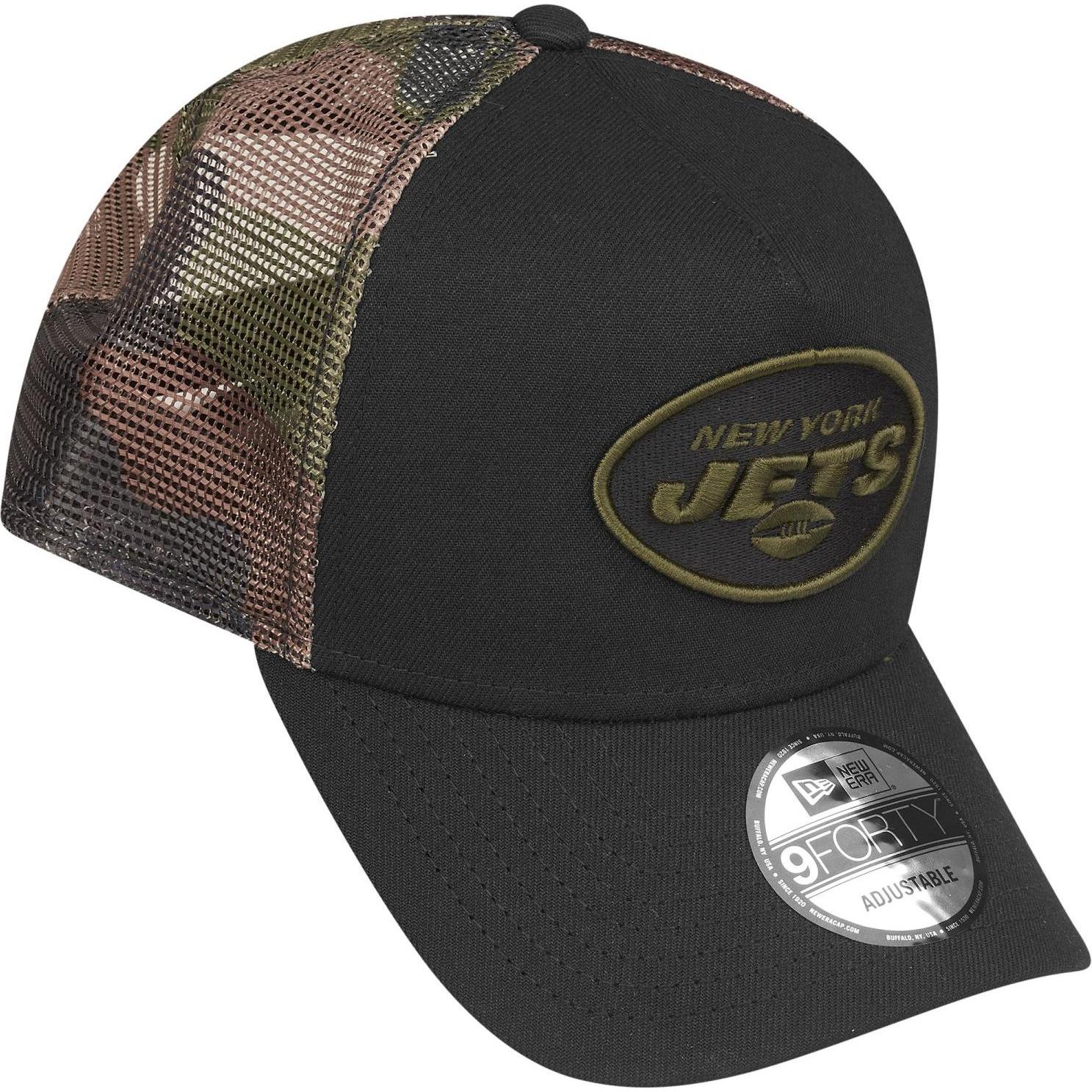 Thumbnail - New Era, Herren, Cap, Snapback Trucker Cap - New York Jets wood camo, Schwarz, (One Size)