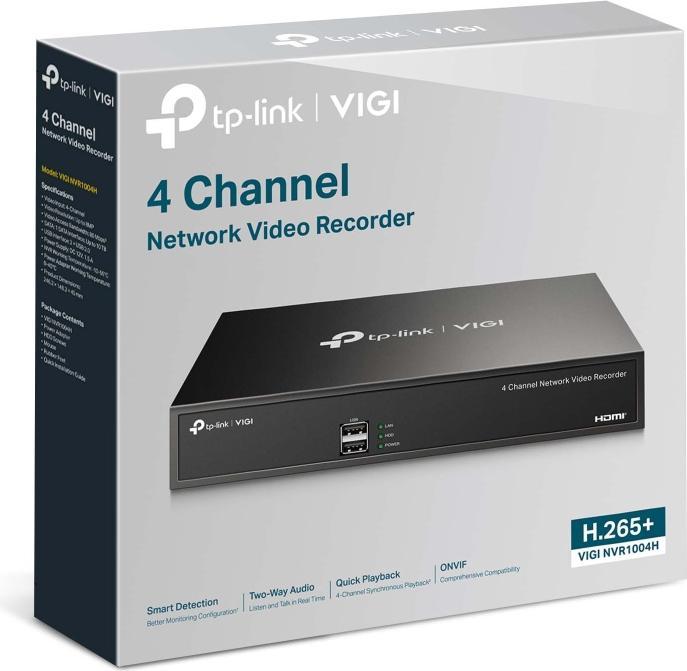 Produktbild TP-Link VIGI NVR1004H (Netzwerk Videorecorder (NVR))