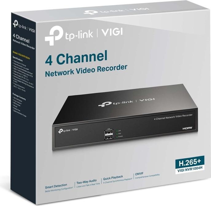 Produktbild TP-Link VIGI NVR1004H (Netzwerk Videorecorder (NVR))