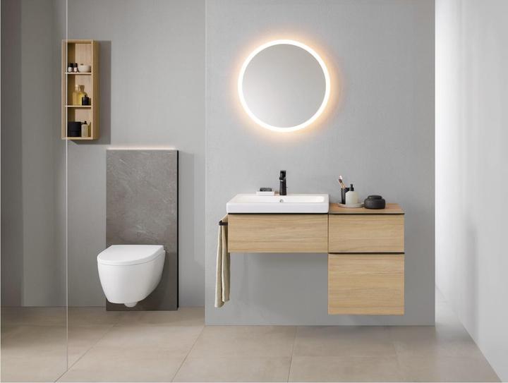 Actual product image Geberit Monolith PLUS sanitary module for wall-mounted toilet, 114cm, water connection center back