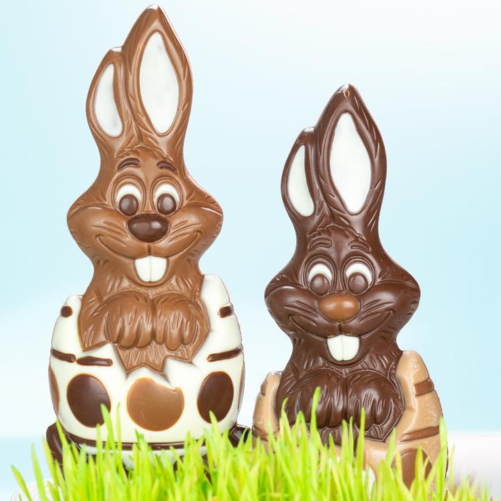 Produktbild miniSchoggi Schokoladenform Ei-Hase