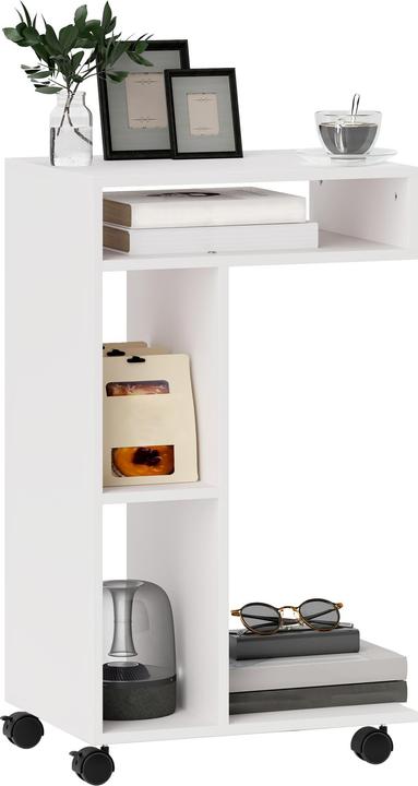 Image du produit Homcom Beistelltisch Spanplatte Weiss