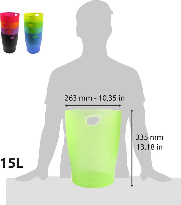 Produktbild Exacompta Papierkörbe (15 l)