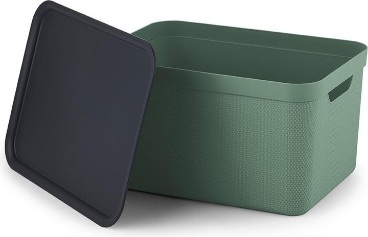 Image du produit Rotho Set de 3 boîtes décoratives avec couvercle DIN A4 JIVE (36.5 x 26.5 x 20 cm, 48 l)