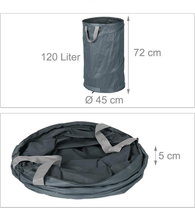 Image du produit Relaxdays 2x sac à feuilles (120 l)