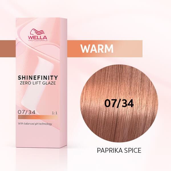 Actual product image Wella Shinefinity Glaze Warm 60ml - Choose Your Colour Tint New (07, 34)