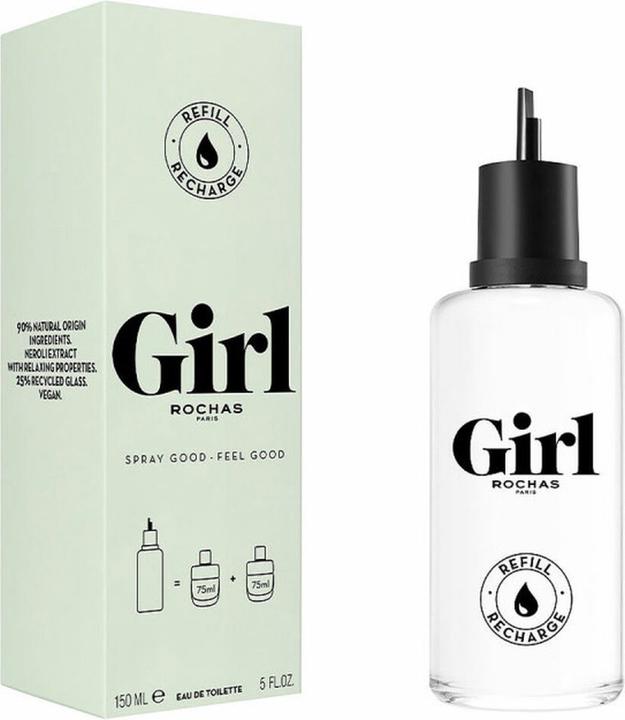Actual product image Rochas Girl Eau De Toilette Spray 150ml refill (Eau de toilette, 150 ml)