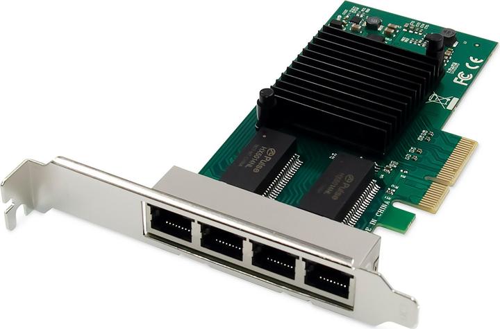 Produktbild Digitus Netzwerkkarte 4Port RJ45 Intel I350 Server NIC (Mini PCI Express)