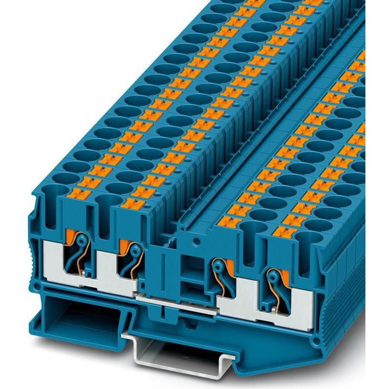 Thumbnail - Phoenix Contact Reihenklemme Push-in, Elektronikkabel + Stecker, Blau