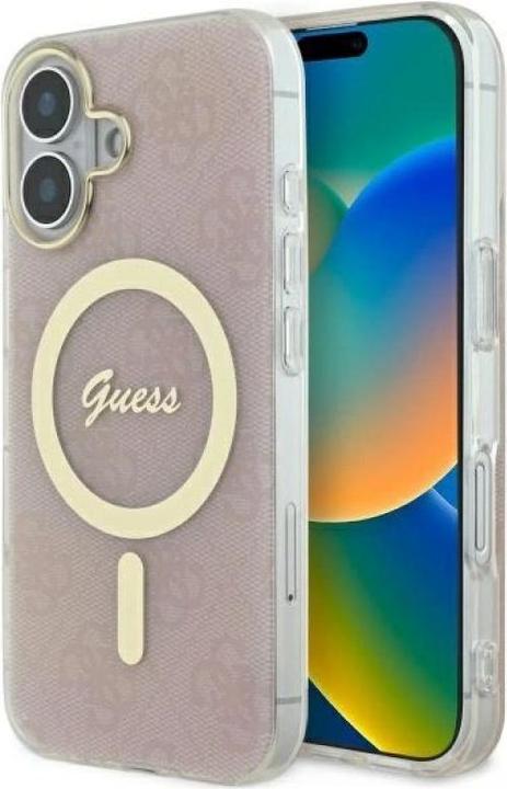 Produktbild Guess GUHMP16MH4STP iPhone 16 Plus 6.7" różowy/pink hardcase IML 4G MagSafe (Apple iPhone 16 Plus)