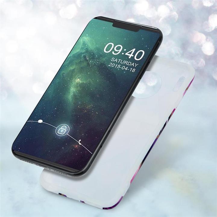 Image du produit Cadorabo Couverture IMD TPU Marbre coloré (Mate 30)