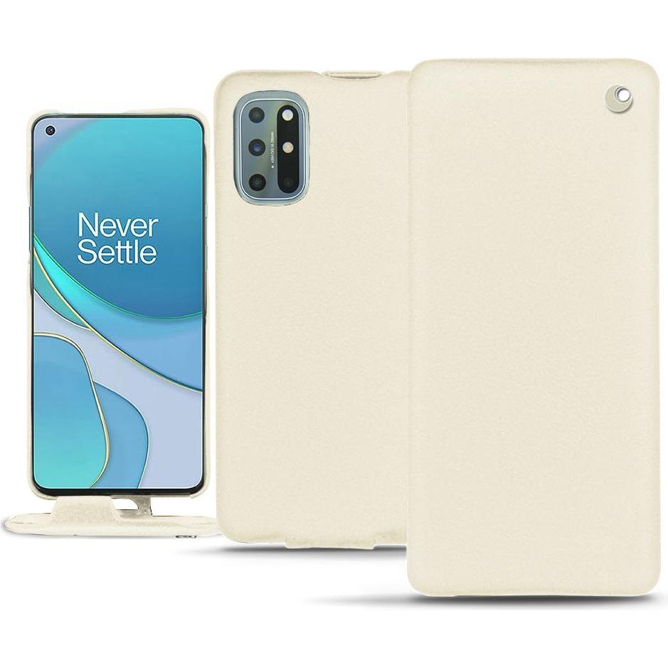 Noreve Lederschutzhülle vertikal (OnePlus 8T), Smartphone Hülle, Weiss