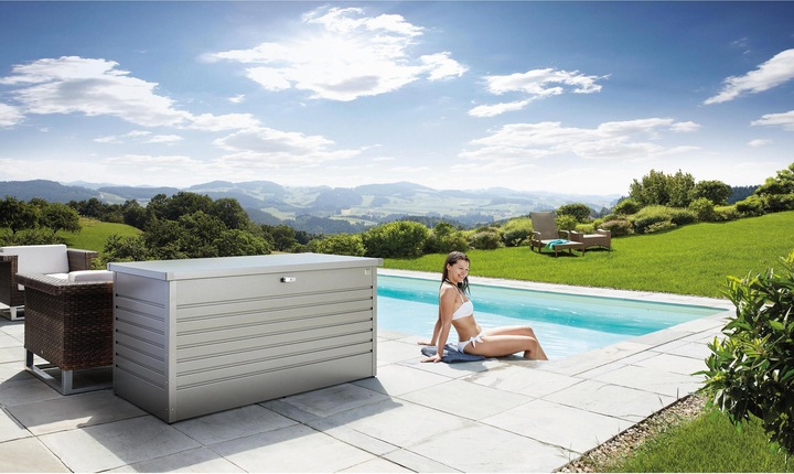 Actual product image Biohort LeisureBox 160, quartz gray metallic