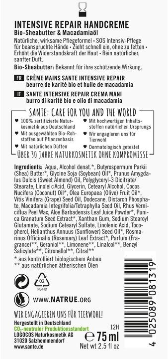 Actual product image Sante Intensive Repair (75 ml)