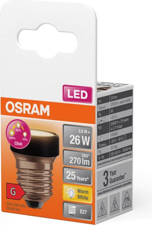 Produktbild Ledvance OSR FLAT 3,5W E27 2700K 3f dim (E27, 1x)