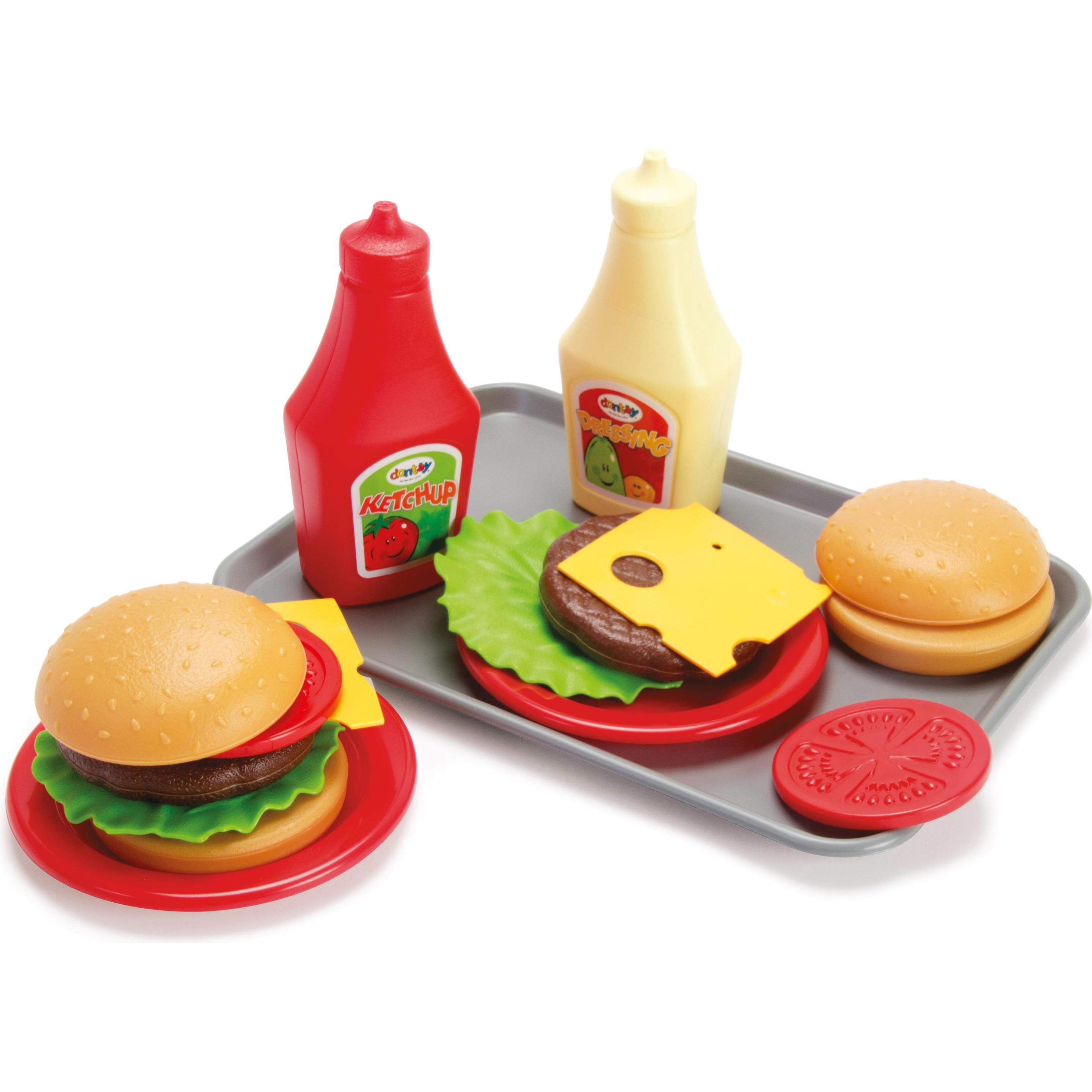 dantoy Burger Set auf Tablett