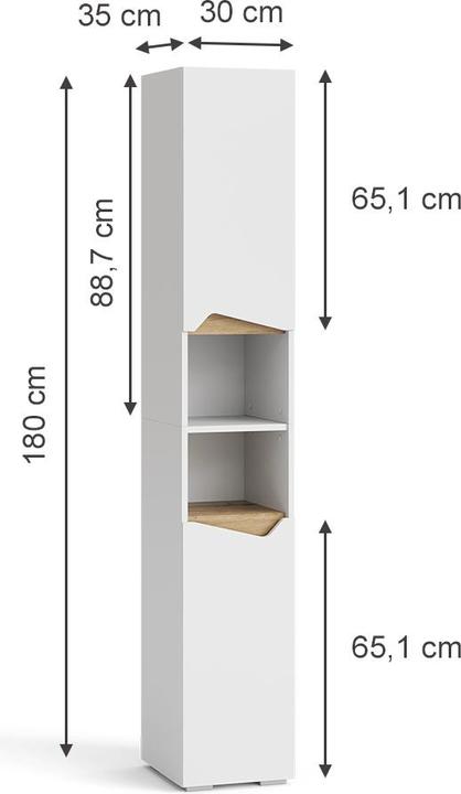 Actual product image Vicco Marelle (30 x 35 x 180 cm)