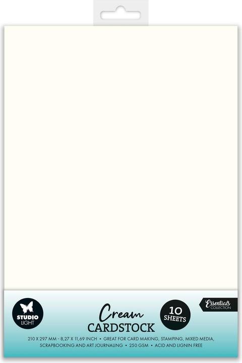 Actual product image art by marlene Paper Pad "Cream" 10 Sheets Essentials (250 g/m², 10x)
