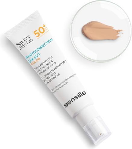 Immagine prodotto Sensilis Photocorrection HA 50+ Color Idratante e Antirughe (Crema solare viso, SPF 50+, 50 ml)