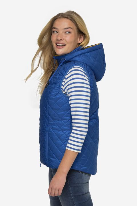 Produktbild Laurasøn Damen Wende-Steppweste, Kapuze royalblau M 825345756-M (M)