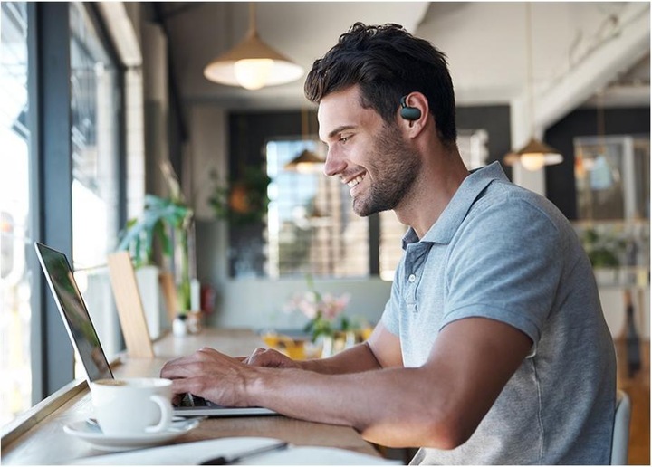 Actual product image Creative OUTLIER GO Bluetooth headset dark blue (No noise cancelling, 26 h, Wireless)