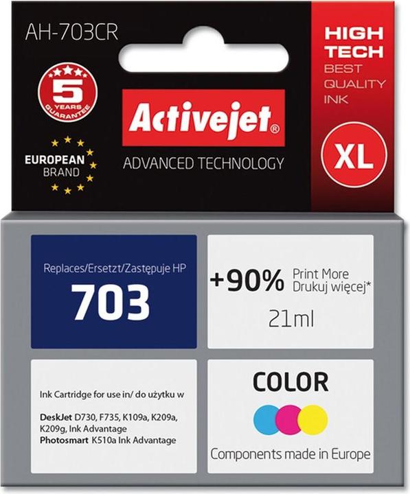 Produktbild Activejet AH-C88 Premium Version - 14 ml - mit hoher Kapazität - Farbe (Cyan, Magenta, Gel (M, C, Y)