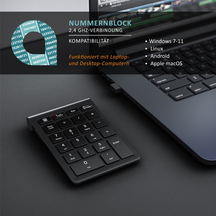 Produktbild Aplic Wireless Numpad (DE, Kabellos)