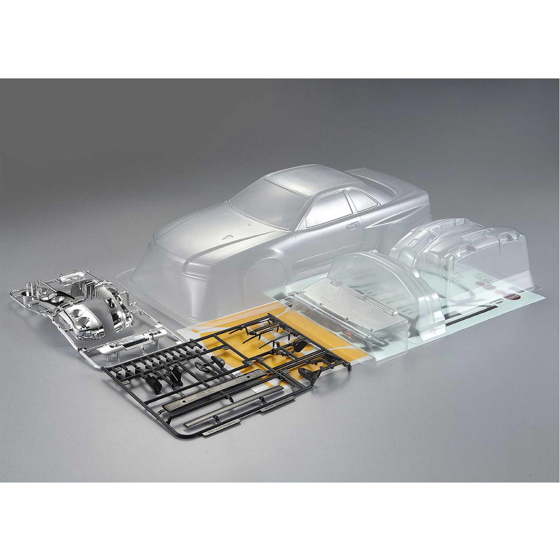 killerbody Corpo Nissan Skyline R34 195mm, corpo chiaro, kit, all-in