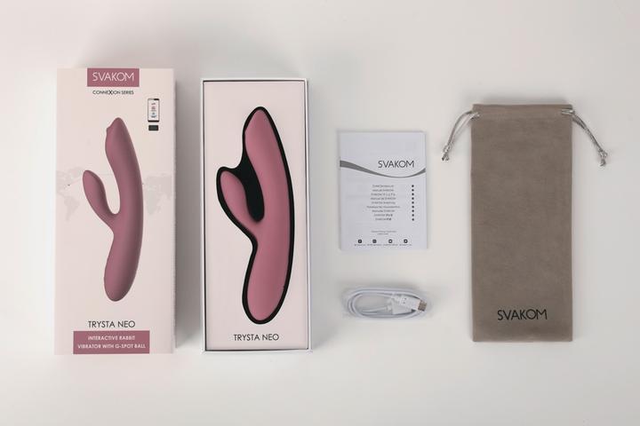 Productafbeelding Svakom Trysta Neo Rabbit G-spot vibrator - Roze