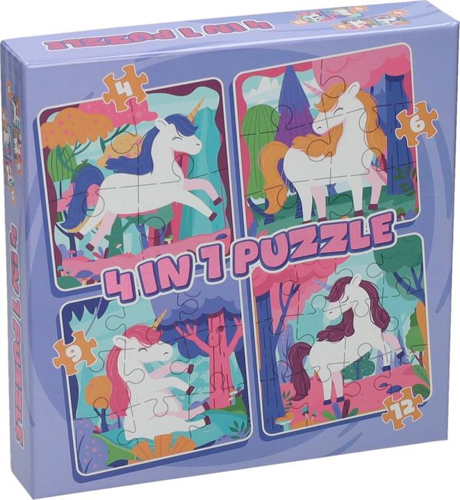 Wins Holland Puzzle 4in1 Einhorn, 12 Teile. (12 pieces)