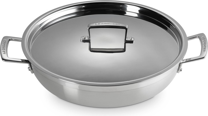 Productafbeelding Le Creuset Serveerpan 3-PLY (30 cm, Koekenpan, Roestvrij staal, Chroomstaal, Aluminium)