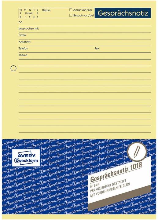 Actual product image Avery Conversation note (50 x)