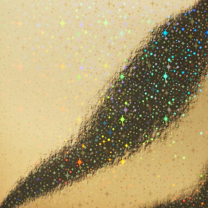 Actual product image Gebrüder Bertels Folding paper "Holography Gold", 15 x 15 cm, 32 sheets (110 g/m², 32x)