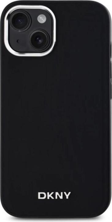Actual product image DKNY DKHMP15SPSCMCLK iPhone 15 6.1" czarny/black hardcase Plain Logo MagSafe (Apple iPhone 15)