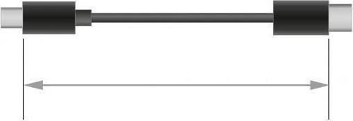 Actual product image Delock Jack cable 3.5 mm 3 pin male > male (2 m)