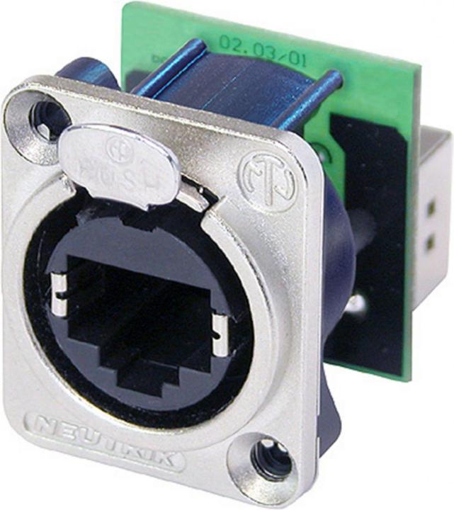 Image du produit Neutrik - Ethercon - Châssis Métallique Avec Rj45 Standard Monté à L'Arrière (S/FTP, CAT5e, 0.17 m)